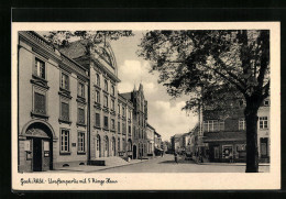 AK Goch /Rhld., Strassenpartie Mit 5 Ringe Haus - Goch