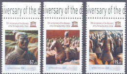 2024. Kyrgyzstan, UNESCO World Heritage, Terracota Army, China, 3v, Mint/** - Kirghizistan
