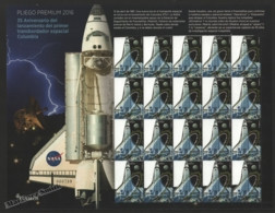 Espagne - Spain - España - Premium Sheet 2016 - Yvert 4764, 35th Ann. Launch Of First Columbia Space Ship - MNH - Full Sheets