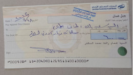 JORDAN COMMERCIAL BANK CHEQUE NO. 000928 - Jordan
