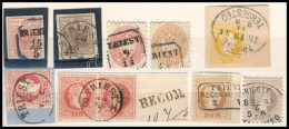 O Trieszt Bélyegzések összeállítás Stecklapon 1850-1867 - Other & Unclassified