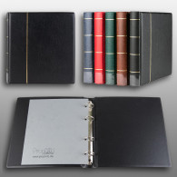 Prophila Ringbinder For Coins, Banknotes, Postcards, First Day Sheets, Black - Formato Grande, Sfondo Nero