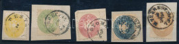 1864 Teljes Sor Kivágásokon álló Bélyegzésekkel (8.100) / Complete Set - Other & Unclassified