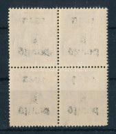 ** 1945 Kisegítő IV. 1P/20f Négyestömb A Felülnyomat Gépszínátnyomatával - Other & Unclassified