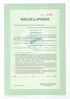 DN(~1990) "OTP Megállapodás" Kitöltetlen értékpapír "MINTA", 000000 Sorszámmal T:XF - Unclassified