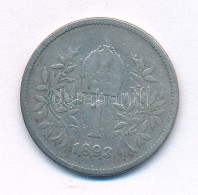 Ausztria 1893. 1K Ag "Ferenc József" T:F Austria 1893. 1 Corona "Franz Joseph" C:F Krause KM#2804 - Unclassified