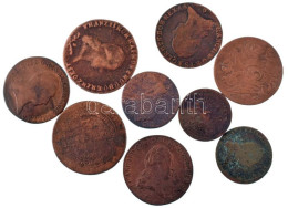 Ausztria 9db-os Vegyes Rézkrajcár Tétel T:F Austria 9pcs Mixed Lot Of Cu Kreuzers C:F - Unclassified