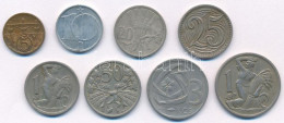 Csehszlovákia 1929-1980. 5h - 3K (8xklf) Közte 1922+1946. 1K Cu-Ni T:XF-VF Patina Czechoslovakia 1929-1980. 5 Haleru - 3 - Unclassified