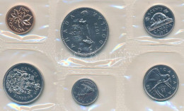 Kanada 1972. 1c Bronz - 1D Ni (6xklf) Forgalmi Sor Fólia Tokban, Angol Nyelvű Leírással, Eredeti Borítékban T:PP, Firka  - Unclassified