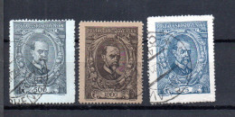 Czechoslovakia 1920 Old Set Masaryk Stamps (Michel 159/61) Nice Used - Gebraucht