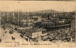 T2/T3 1905 Marseille, Vue Générale Du Vieux-Port / Port, Steamships (EK) - Unclassified