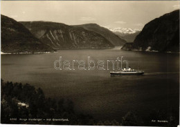 ** T2/T3 Hardanger (Norge), Mot Granvinfjord / Steamship. Fot. Normann - Unclassified