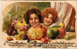 T4 1901 Lady Art Postcard, Still Life. Art Nouveau, Litho (vágott / Cut) - Unclassified