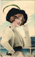 T2/T3 1916 Lady Art Postcard (EK) - Unclassified
