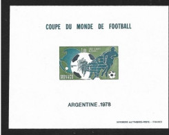 Monaco Bloc Spécial Gommé N°10a** Du Timbre N°1138, Coupe Du Monde Football 1978 En Argentine. Cote 500€ - Errors And Oddities