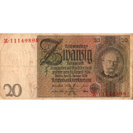 ALLEMAGNE - PICK 181 A - 20 REICHMARK - 22/01/1929 - Autres & Non Classés
