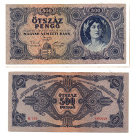 + HONGRIE  + 500 PENGO 1945 + - Hungary