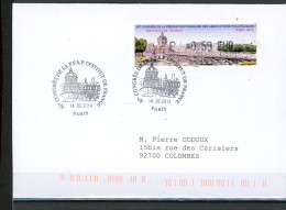 Delcampe - BT3-5  Timbres De Distributeur Sur Lettre De 2014 Parc Floral    A Saisir !!! - Brieven En Documenten