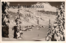 LECH A ARLBERG . Cpsm N&B.  - Vue Générale - (scans Recto-verso) - Lech
