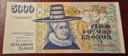 Iceland 5000 Kronur P60 [2001] Vf/xf - Islande