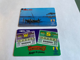 Delcampe - - 57 -  Sri Lanka 2  Different Phonecards - Sri Lanka (Ceylon)