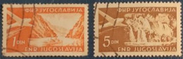 JUGOSLAVIA  1951 POSTA AEREA YT 32-34A - Airmail