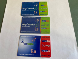 - 58 - Jordania 3 Different Phonecards With Variants - Jordan
