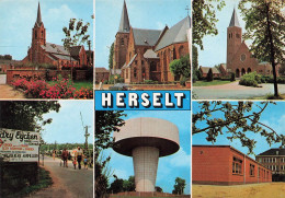 BELGIQUE - Groeten Uit Herselt - Bonjour De Herselt - Ed FISA 169 1 - Multivue - Eglise - Animé - Carte Postale - Herselt