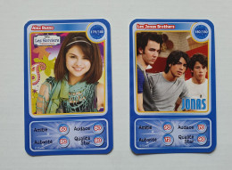 Lot 2 Cartes Auchan Disney Pixar - Alex Russo Sorciers Waverly Place - Jonas Brothers - N° 179 Et 180 - Disney