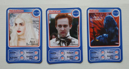 Lot 3 Cartes Auchan Disney Pixar - Alice Au Pays Des Merveilles - La Reine Blanche, La Chenille, Hamish Ascot - Disney