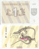 Lithuania Pick-number: 32a Uncirculated 1991 1 Talonas - Litouwen