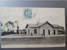 Delcampe - Massay , La Gare Avec Train - Massay