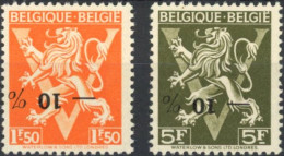 Delcampe - [** SUP] N° 724G+724I, Les 2 Valeurs Avec Surcharge Typo Renversée - Signés - Nuovi