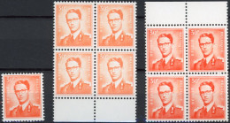 Delcampe - [** SUP] N° 1074+1074a Et B En Blocs De 4 - Joli Lot - Cote: 126€ - Nuovi