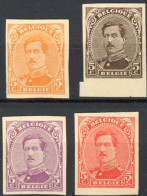 Delcampe - [**/* SUP] Type Du 137 : 5 Cent - Lot De 4 épreuves De Couleurs - Prove E Ristampe