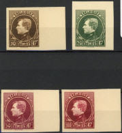 Delcampe - [** SUP] N° 289/92, La Rare Série Grand Montenez Tirage De Paris Non Dentelée. Les 4 Valeurs Avec Bdf (tirage 10F/20F 10 - 1911-1930