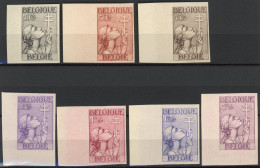 Delcampe - [**/* SUP] N° 377/83, Croix De Lorraine. La Série Non Dentelée ** Ou * Légère Dont N° 383 ** Cdf. Tirage 200 Ex. Rare Et - 1931-1940