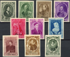 Delcampe - [(*) SUP] N° 573/82, Princes Européens - La Série Complète Non Dentelée + Specimen - Cote: 320€ - 1941-1960