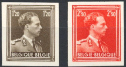 Delcampe - [(*) SUP] N° 845/46, Léopold III, Non Dentelé - La Série Complète - 1941-1960