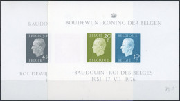 Delcampe - [(*) SUP] Blocs 50/51, Baudouin, Non Dentelé - La Série Complète - Cote: 110€ - Altri & Non Classificati