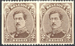 Delcampe - [* SUP] N° 136-cu, Paire Non Dentelée Verticalement ! - Altri & Non Classificati