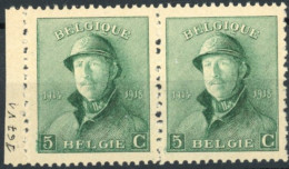 Delcampe - [** SUP] N° 167-V1, Tache Sur Le '5' - Paire - Cote: 32€ - Altri & Non Classificati