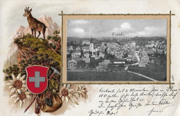 FLAWIL ► Dekorative Und Alte Präge-Lthokarte Anno 1903 - Flawil