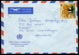 Br Rwanda, Kigali Airmail Cover (WHO/OMS) > Denmark #bel-1350 - Covers & Documents