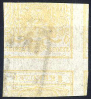 O 1850, 1 Kr. Gelbocker In Type Ib, Doppelseitiger Und Kopfstehender Druck, Entwertet "TRIESTE", ANK 1a - Other & Unclassified