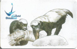 Oman - Omantel (Chip) - Animals (Paintings) - Ratel, 01.2005, 500.000ex, Used - Oman