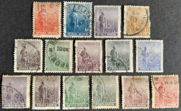 Argentine Argentina 1911 1912 1915 Paysan Yvert 165 166 167 168 169 170 171 172 173 177A 179A 180A 183A 186 195 O Used - Gebruikt