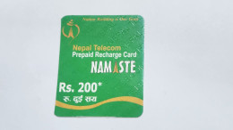 NEPAL-(NP-NTC-REF-0005B)-Nation Building Is Our Goal-(24)(NEPAL TELECOM)(Rs200)(46070-1640 65239)(31/01/2012)-prepiad - Nepal