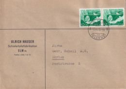 Motiv Brief  "Hauser, Schiefertafel-Fabrikation, Elm"         1953 - Briefe U. Dokumente