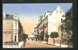 AK Goch, Abendstimmung In Der Brückenstrasse - Goch